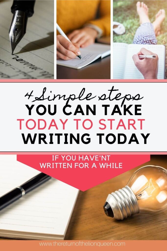 4 simple steps you can take to start writing today.